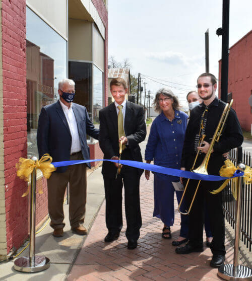 Ribbon cutting at Richard B. Taylor Music Center Ribbon cutting at Richard B. Taylor Music Center