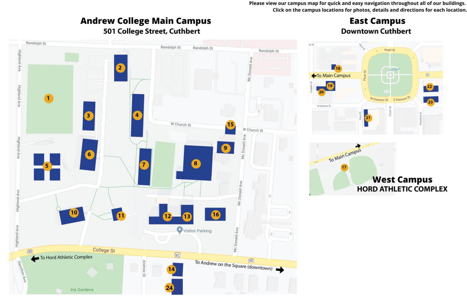 Updated Campus Map for website 2021 May 2021 update