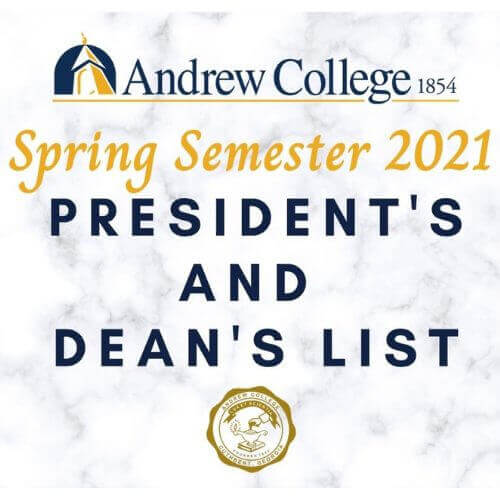 President's Dean's List 2021 image