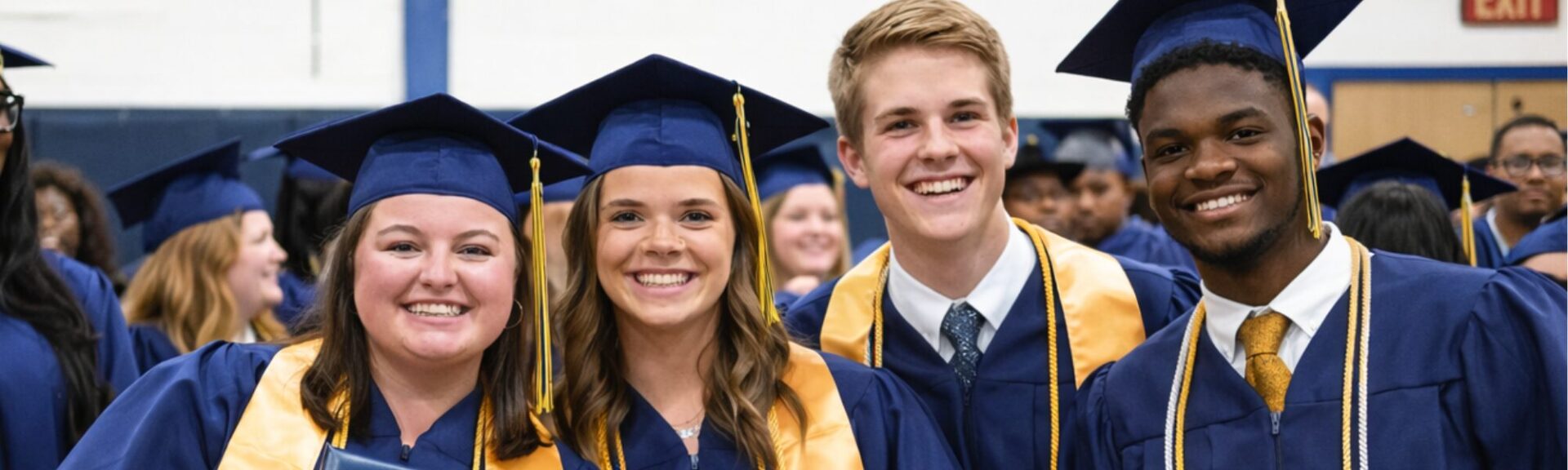 Group of students at Andrew College graduation.